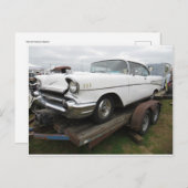 アンティークホワイトカー ポストカード (正面/裏面)