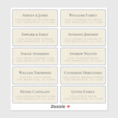 アンティークホワイトゲスト住所 シール注文6"または8"! シール (シート)