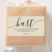 アンティークホワイトスモダンクリプトファミリー差出人住所 ラベル (インサイチュ)