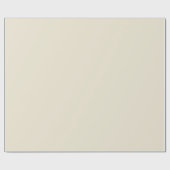 アンティークホワイトベージュのプレーン無地のカラー ラッピングペーパー (フラット)