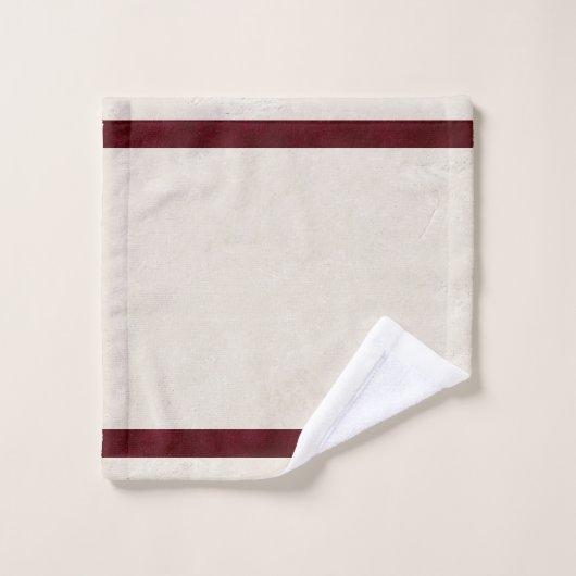 アンティークホワイトポインセチアとクリスマスグリーン バスタオルセット (ウォッシュタオル)