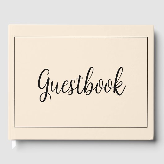アンティークホワイトミニマル ゲストブック (正面)