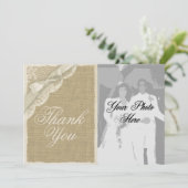 アンティークホワイトレースカントリーありがとう サンキューカード (スタンド正面)