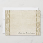 アンティークホワイトレースカントリーありがとう サンキューカード (裏面)