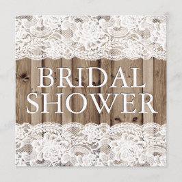 アンティークホワイトレースブライダルシャワー招待 招待状