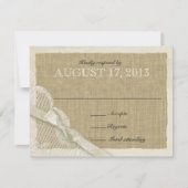 アンティークホワイトレース国対応カード 出欠カード (正面)