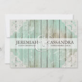 アンティークホワイトレース結婚式招待状 招待状 (正面)