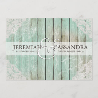 アンティークホワイトレース結婚式招待状 招待状