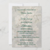 アンティークホワイトローズのウェディング招待状 招待状 (正面)