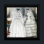 アンティークホワイト結婚ズドレス ギフトボックス<br><div class="desc">これらの美しい花嫁は1850年から結婚のドレスを着ている。</div>