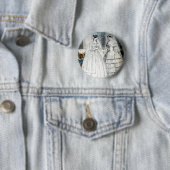 アンティークホワイト結婚ズドレス 缶バッジ (インサイチュ)