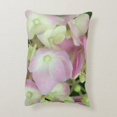 アンティークホワイト&ダスティピンクアジサイ花びら アクセントクッション (裏面(縦))