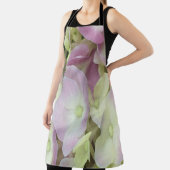 アンティークホワイト&ダスティピンクアジサイ花びら エプロン (インサイチュ)