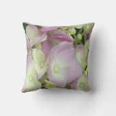 アンティークホワイト&ダスティピンクアジサイ花びら クッション (裏面)