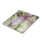 アンティークホワイト&ダスティピンクアジサイ花びら タイル (側面)