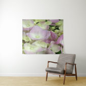 アンティークホワイト&ダスティピンクアジサイ花びら タペストリー (インサイチュ(横))