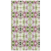 アンティークホワイト&ダスティピンクアジサイ花びら テーブルクロス (正面)