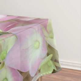 アンティークホワイト&ダスティピンクアジサイ花びら テーブルクロス