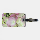 アンティークホワイト&ダスティピンクアジサイ花びら ラゲッジタグ (裏面横)