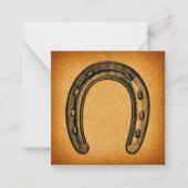 アンティークホースシューヴィンテージウエスタンホースシュー ノートカード (正面)