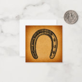 アンティークホースシューヴィンテージウエスタンホースシュー ノートカード (正面/裏面インサイチュ)