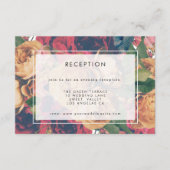 アンティークボタニカルボホウェディング エンクロージャーカード (正面)