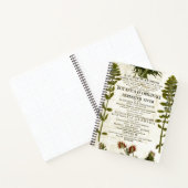 アンティークボタニー蔵書票行頭文字 ノートブック (内部)