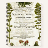 アンティークボタニー蔵書票行頭文字 ノートブック (正面)