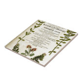 アンティークボタニー蔵書票 タイル (側面)