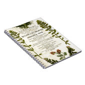 アンティークボタニー蔵書票 ノートブック (右側)