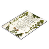 アンティークボタニー蔵書票 ノートブック (左側)