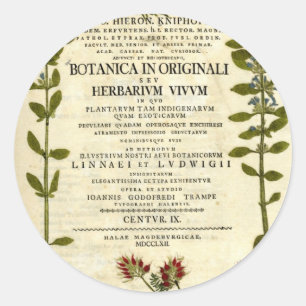 アンティークボタニー蔵書票 ラウンドシール