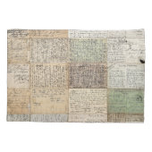 アンティークポストカーフランスのドヴィンテージ背景 枕カバー (裏面)