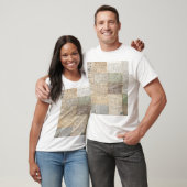 アンティークポストカーフランスのドヴィンテージ背景 Tシャツ (ユニセックス)