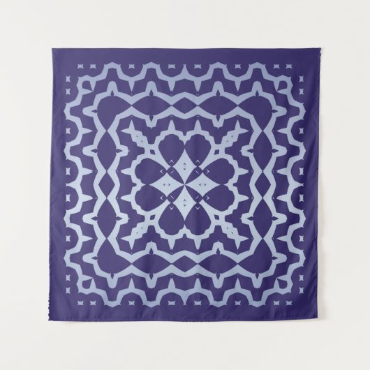 アンティークポルトガルのアズレジョ・セラミック。グラフィックデザイン タペストリー (正面)