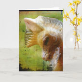 アンティークポン カード (黄色い花)