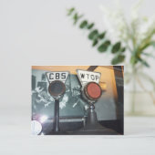 アンティークマイク ポストカード (スタンド正面)