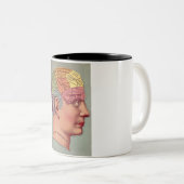 アンティークマインドブレインマップphretechnology head ツートーンマグカップ (正面右)