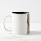 アンティークマインドブレインマップphretechnology head ツートーンマグカップ (左)