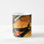 アンティークマップとコンパス コーヒーマグカップ (中央)