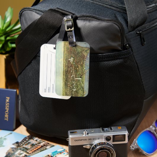 アンティークマップとワシントンDCのパノラマビュー ラゲッジタグ (正面&裏面)