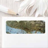 アンティークマップエアリアルビューシティオブシアトルワシントン ラベル (インサイチュ)