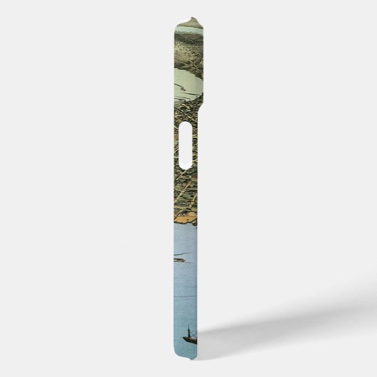 アンティークマップエアリアルビューシティオブシアトルワシントン Case-Mate iPhoneケース (裏面 / 右)