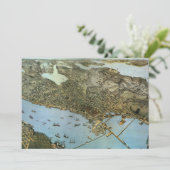 アンティークマップエアリビューシティオブシアトルワシントン (スタンド正面)