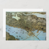 アンティークマップエアリビューシティオブシアトルワシントン (正面/裏面)