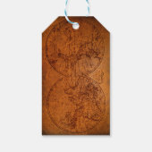 アンティークマップクラシックヴィンテージ素朴 ギフトタグ (裏面)