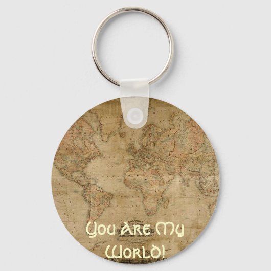 アンティークマップシリーズ キーホルダー (正面)