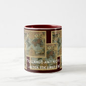 アンティークマップシリーズ ツートーンマグカップ (中央)