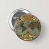 アンティークマップシリーズ 缶バッジ (正面&裏面)