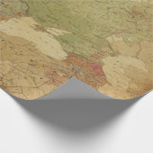 アンティークマップスタイル13ラッピング紙転が ラッピングペーパー (角)